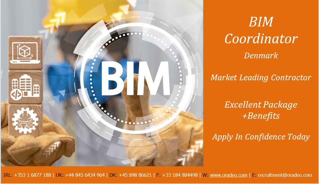 BIM Coordinator Europe Or Dublin NB Oradeo