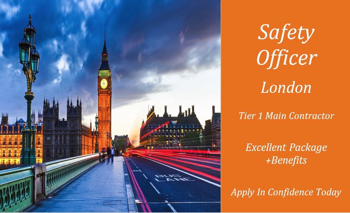 Safety Officer job in London with Tier 1 Main Contractor | Oradeo